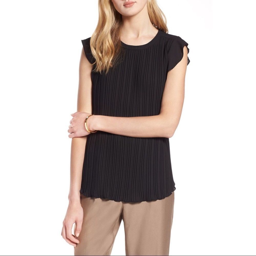 ✨HP✨ Mini Pleat Ruffle Sleeve Blouse ✨